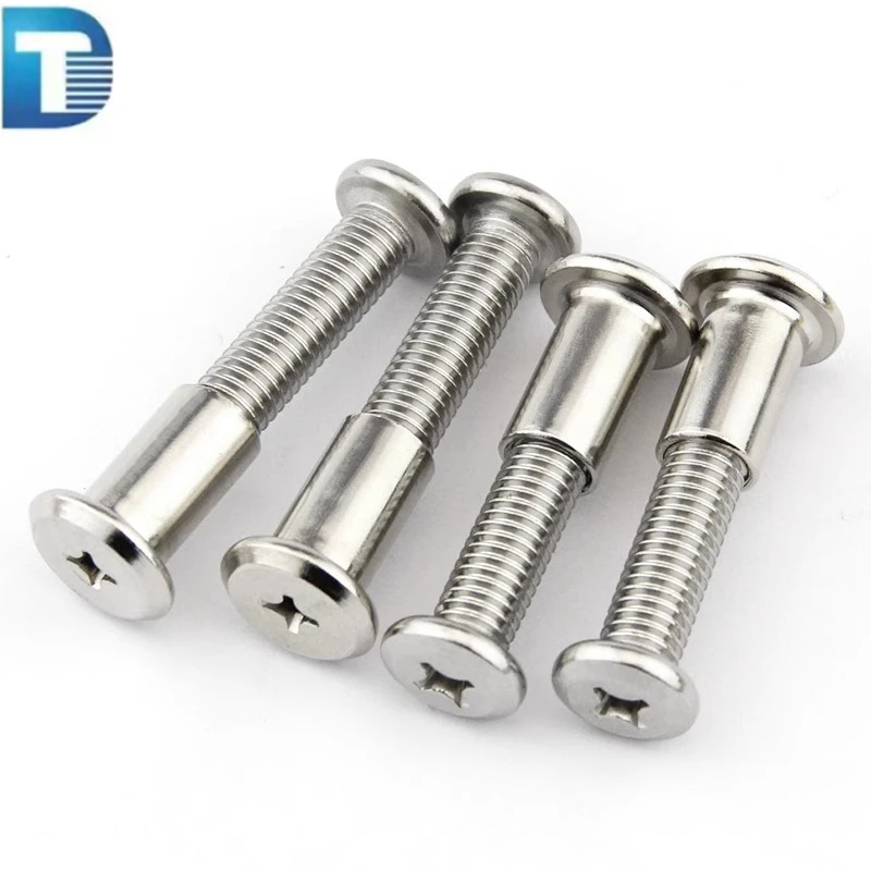 M6 Stainless Steel SS304 316 316L A2 A4 70 80 ANSI AISI 304 316 Flat Head Slotted Phillips PZ Drive Chicago Binding Post Screw