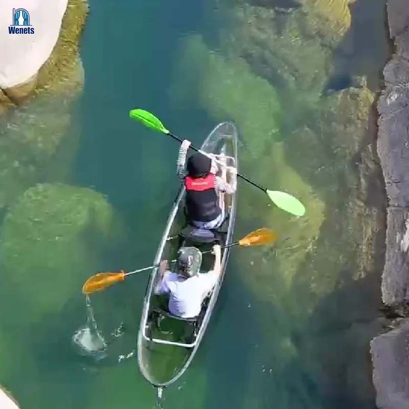 Wholesale Price Clear Kayak Boat Canoe Kayak Fishing Boat 2 People Transparent Kayak