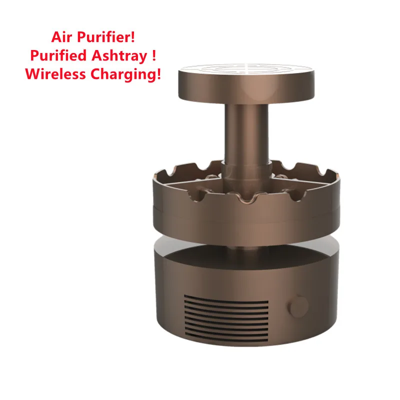 Прямая поставка, магнитная левитационная Беспроводная Бездымная кукла с супер зарядкой и дисплеем, очиститель воздуха, индивидуальная пепельница для сигар