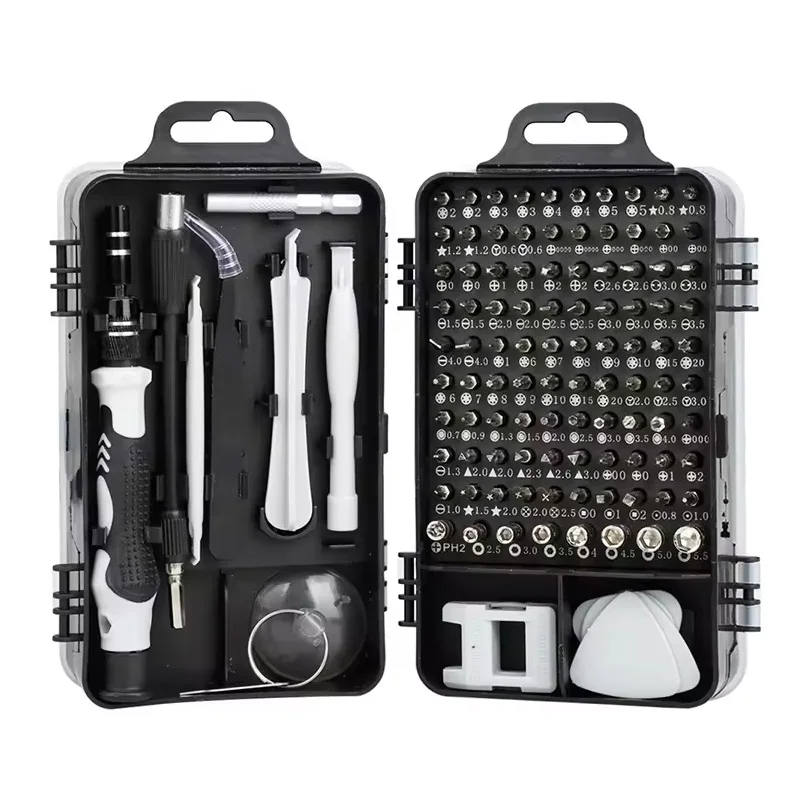 115 in 1 repair kit phone bit mini tools multifunction head torx hex handle precision magnetic screwdriver set