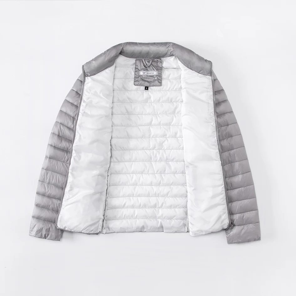 Factory custom wholesale cotton-padded Jacket  Casual winter jacket color parka for woman short Stand Collar solid Colors coat