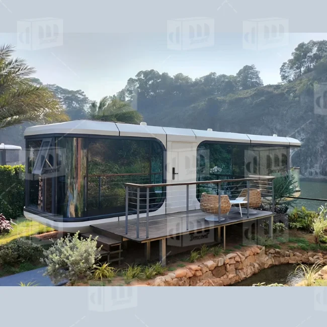 Factory Wholesale Detachable Container Outdoor Homestay Hotel Mobile Modern Commercial Space Capsule Airship Pod Living House