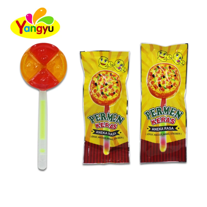 Pizza Lollipop Candy with Glowing Stick  Halal Sweets
