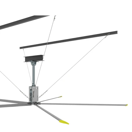 Shanghai Kale Fan 24FT(7.3M) HVLS 5 Al blades large ceiling fan explosion proof cross flow fans