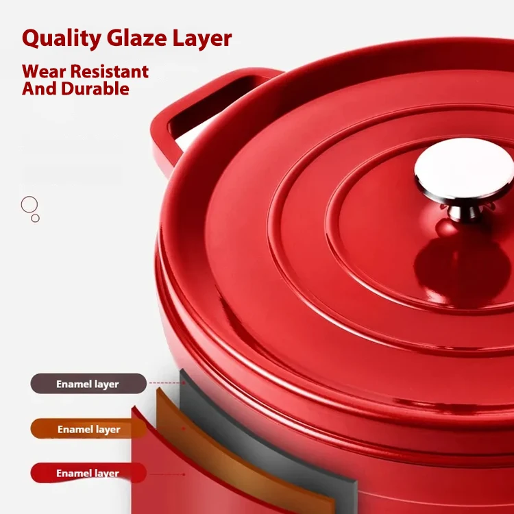 10/14cm Multicolor Mini Double Ear Soup Pot Stockpot non stick Cooking Saucepan Cookware Ename Cast Iron Casserole Pots