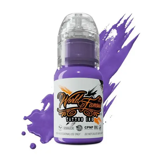 world famous tattoo ink 1/2 oz  Galaxy Purple 15ml tattoo ink tattoo supplies pro-vegan