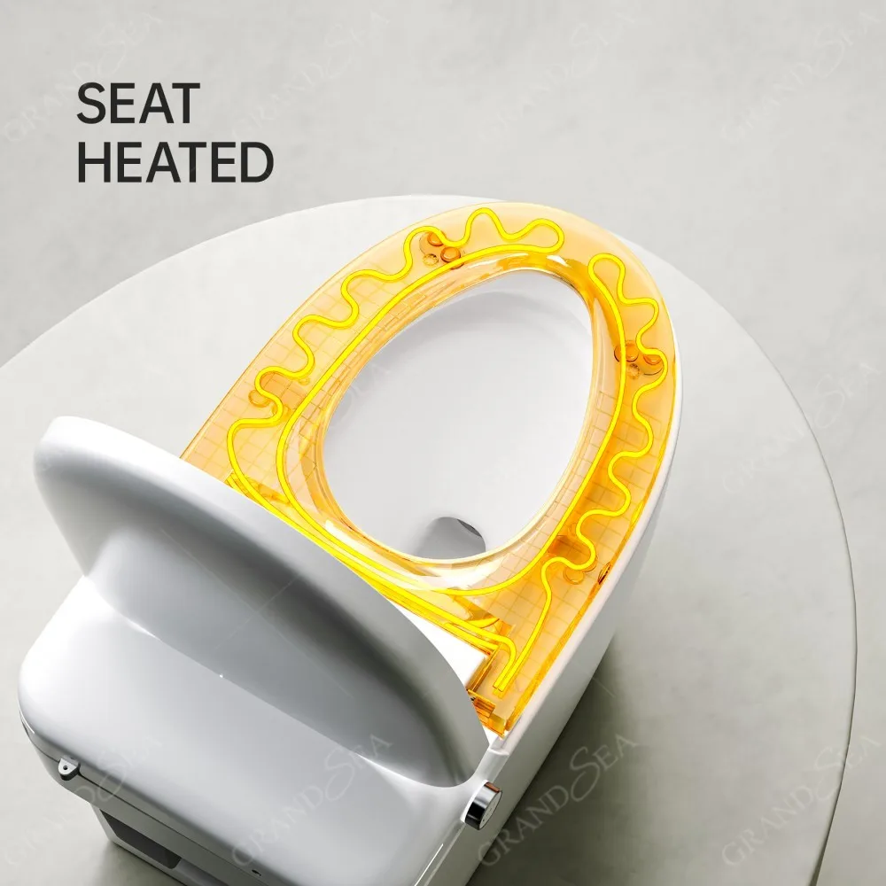 Modern CE Wall Mounted Inodoro Foot Sensor Seat Heating Automatic Ceramic Bathroom Wc Floor Standing Smart Toilet