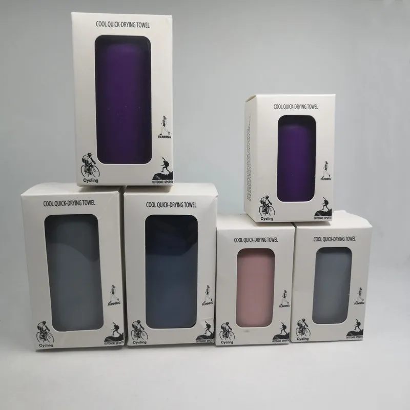 
Portable Outdoor Travel Micofiber Absorbent Towel Sports Summer Cooling Quick Dry Towels 