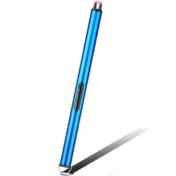 Long Metal Rechargeable Ignition Gun USB Arc Cigarette Lighter Candle Kitchen Ignition Tool Smoking Accessories Gadgets For Men