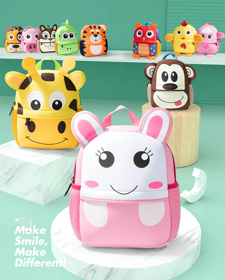 
Kindergarten Cartoon Animal Backlpack Kids School Backpacks For Children 