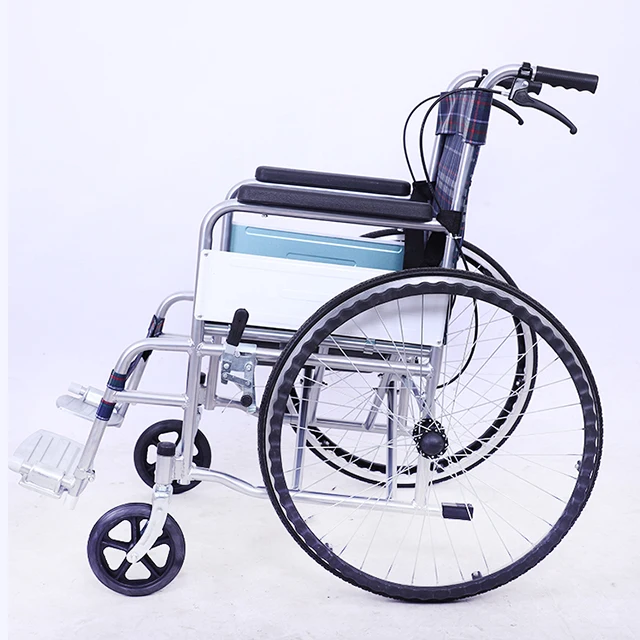 Big stock  stairs footrest portable manual wheelchair with good price