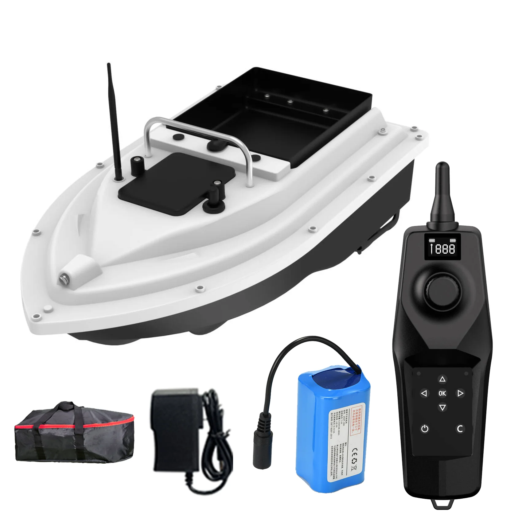 Rc Fishing Bait Boat With Gps Suitable For Carp Fishing 500 Meters Remote Control Distance With Automatic Return Function