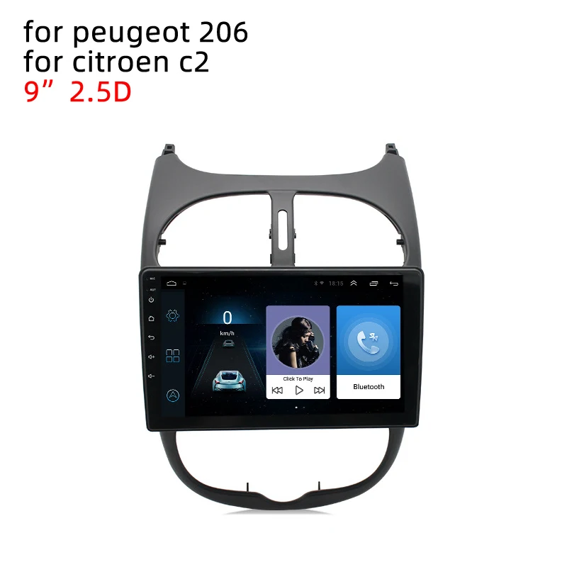  Мультимедийный dvd-плеер 2 din mp3 gps-система для citroen c2 сенсорный экран видео приборная панель стерео автомобильное радио android peugeot