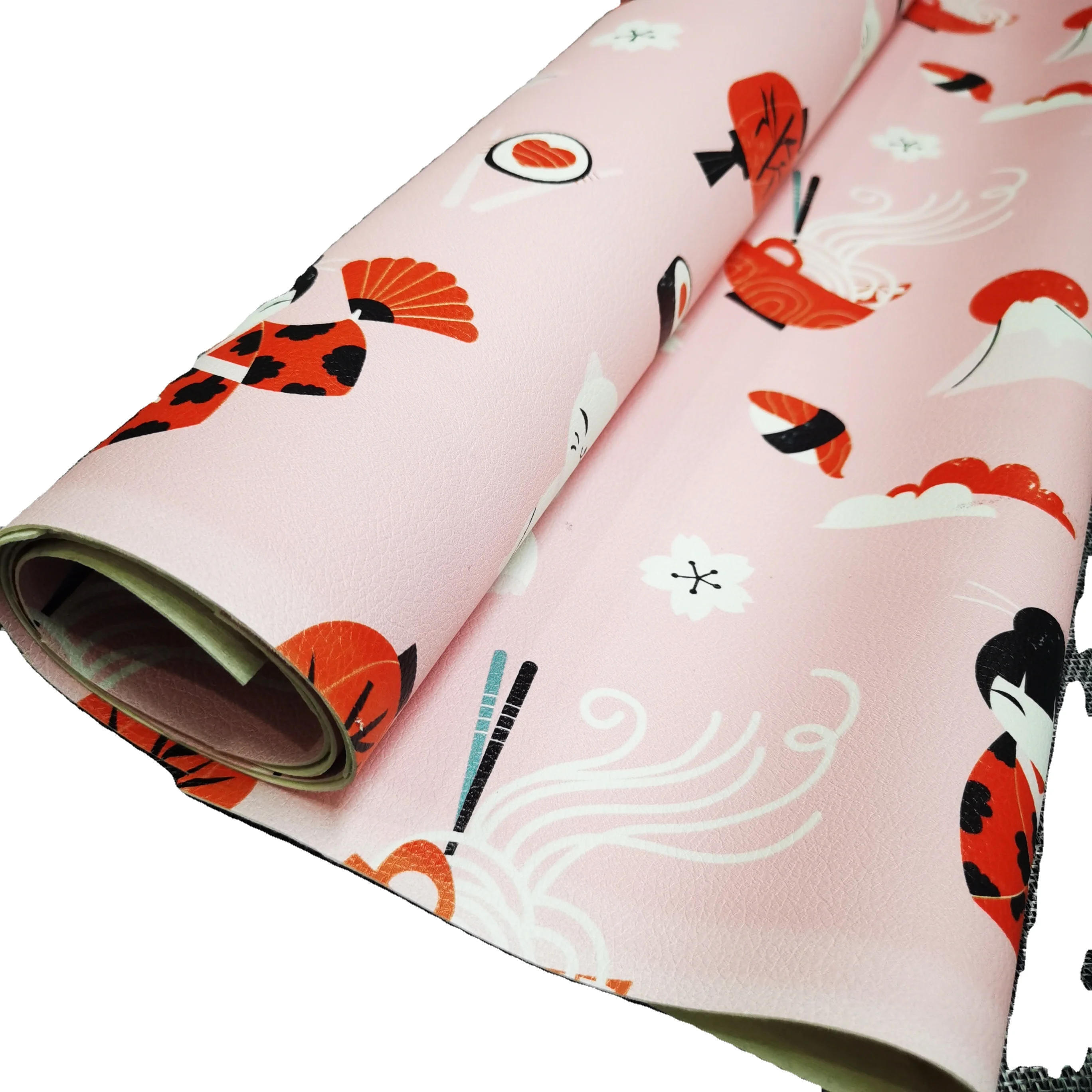 Synthetic waterproof Leather  With PU Fabrics  For Bags and Jacket