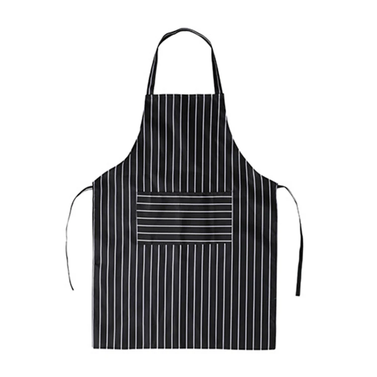 Kitchen Apron Cooking Waist Fashion Oil-proof and Anti-fouling Stripes Adult Work Gown