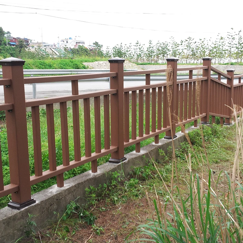 Low maintenance moistureshield wpc plastic railing system composite deck railing
