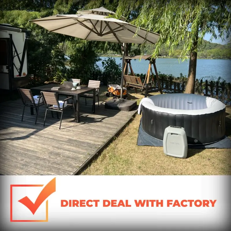 YYD 8302 Octagon Drop stitch PVC Outdoor Portable SPA Pool 4 Person  Inflatable Hot Tub