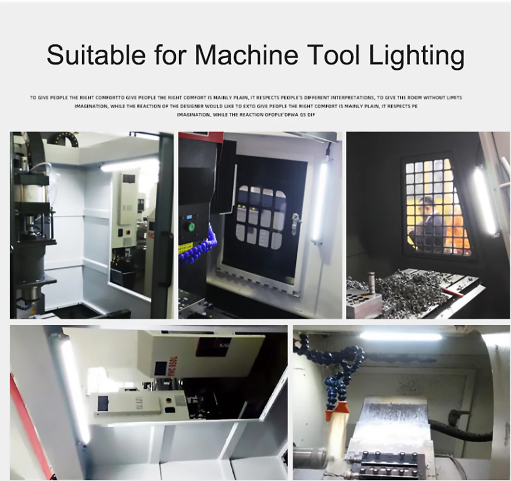 led machine tool work light waterproof oil-proof explosion-proof lamp CNC lathe lighting lamp 220V 24V aluminum alloy led lamps