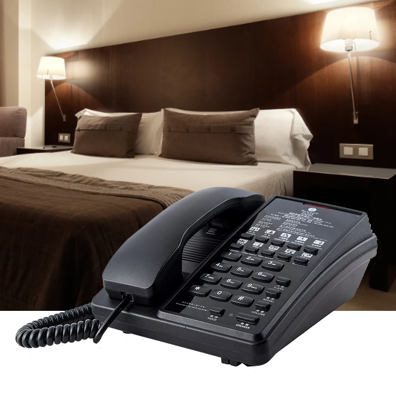 Hotel Telephone Cable Telephone Basic Function Gsm Desktop Telephone Analog Corded Telefonos Guest Room Table Phone