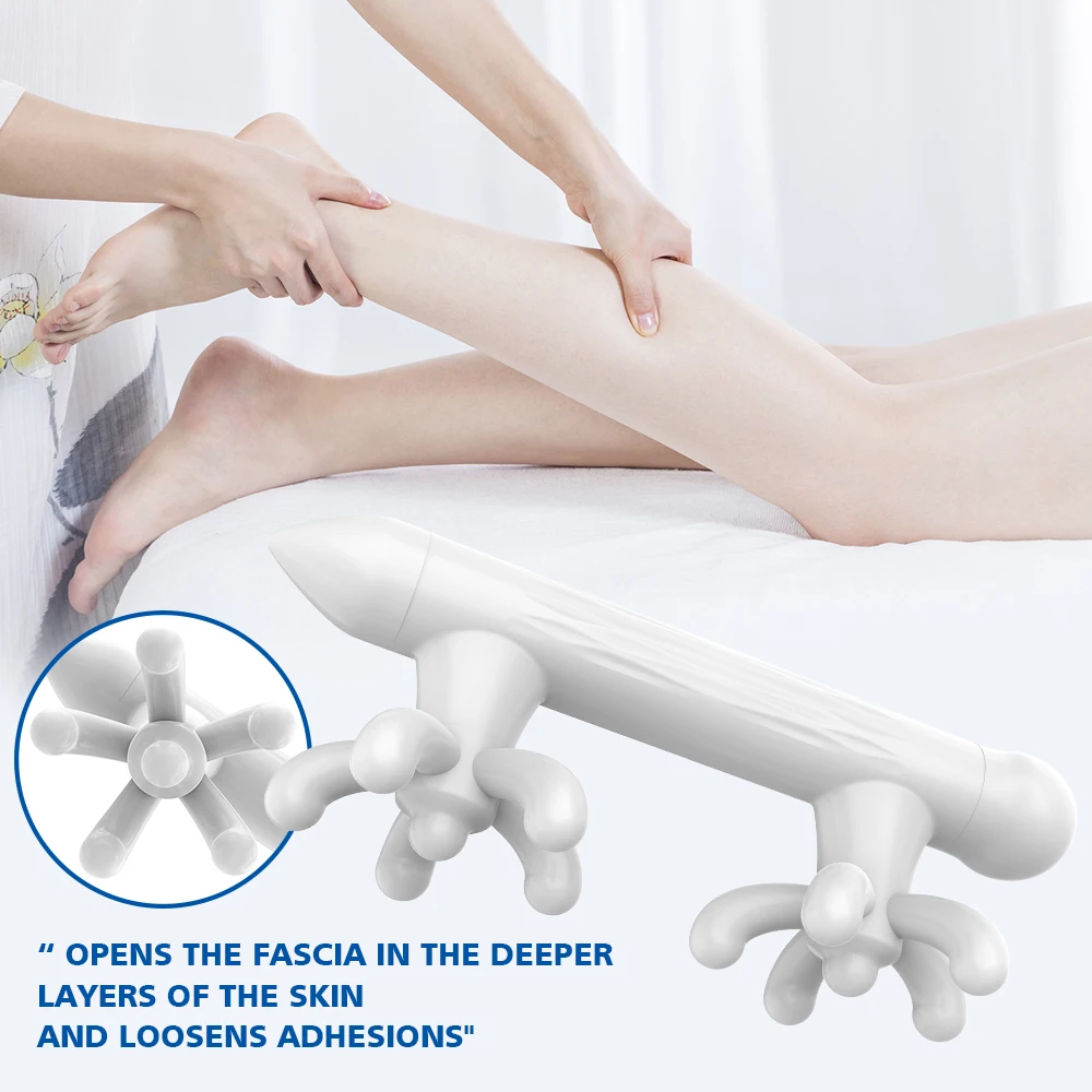 High Quality Anti-Cellulite Lymphatic Drainage Portable Handheld Body Fascia Neck Leg Soft Tissue Massage Tool Massage Roller
