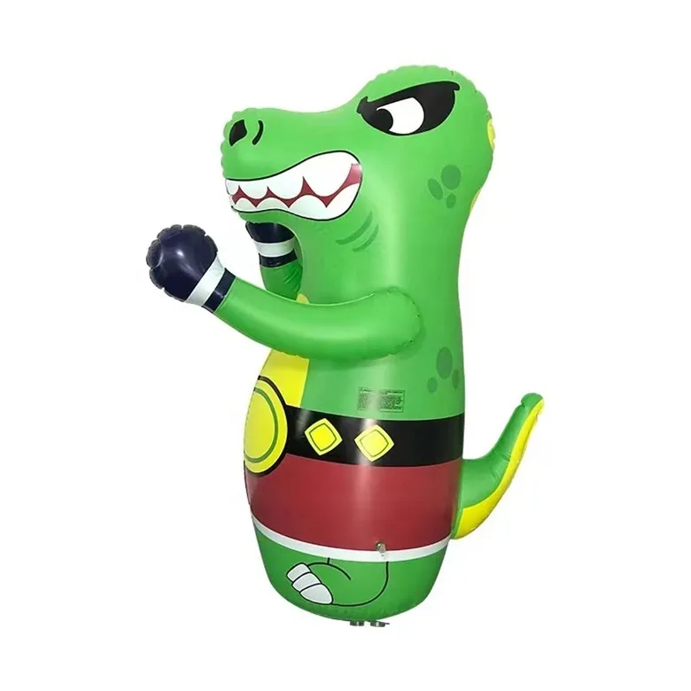 PVC Inflatable Punching Bag Dinosaur Pattern Inflatable Sandbag For Children Decompression Relaxation Sports Inflatable Sandbag