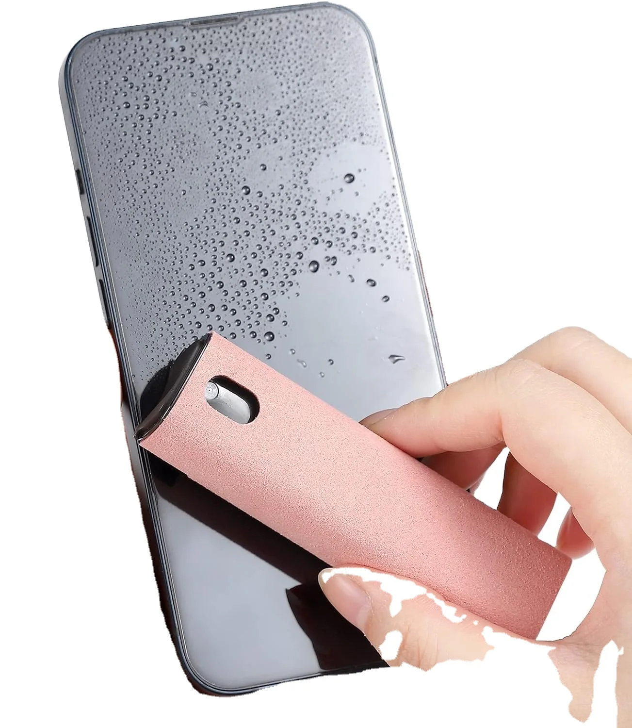 Wholesale 2 In 1 Cell Phone Screen Cleaner Spray Microfiber Cloth Mobile Phone Screen Kit