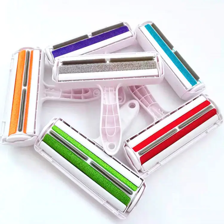 Hot Sale 2024 Custom Logo Color Blue Green Pink Pet Grooming Brush Pet Brush Pet Hair Remover Roller