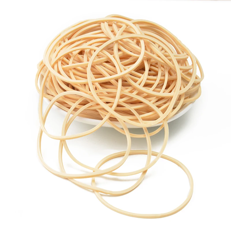 Bset sale super stretch beige elastic rubber bands for money packing office supplies school home