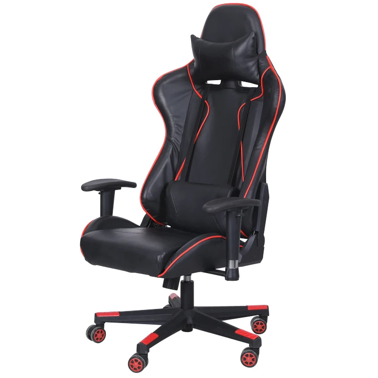 Free Sample Ergonomic Office Computer Led Speaker Bow Shape Base Breathable Recliner Racing Gaming Chair With Usb Back Massager