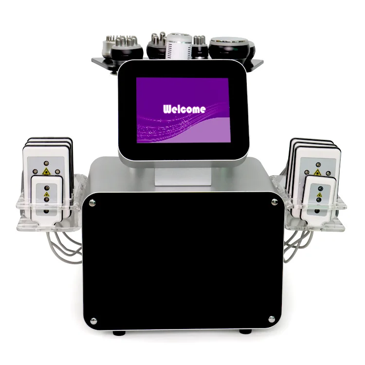 Metal Probe Vacuum Cavitation System Lipolaser Pad S-shaped Body Shaping Machine