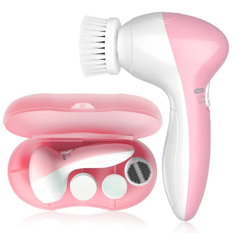 TOUCHBeauty handheld electric facial cleansing brush home use personal care facial cleanser pink color deep cleansing