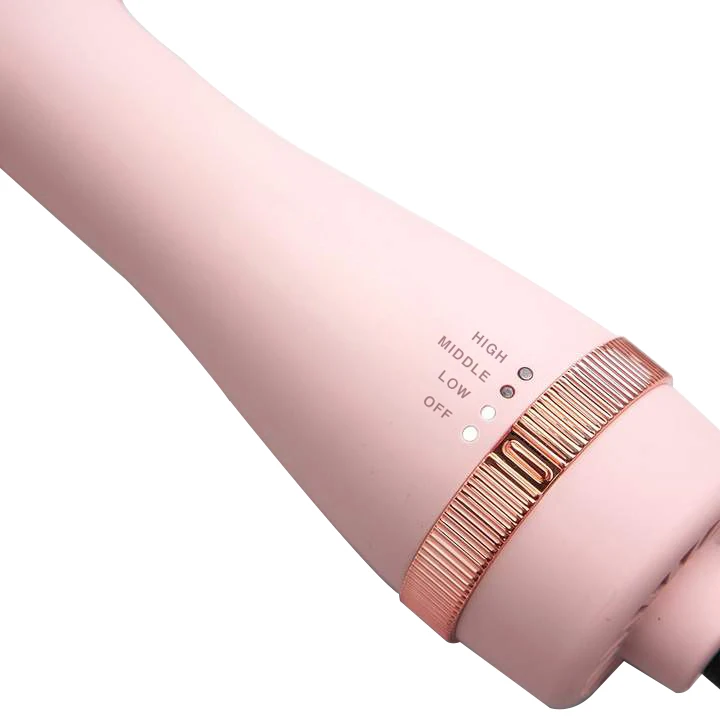 FAST SHIPPING 2021 New pink 3 in 1 one step blower brush styler in stock Wholesale price blow dryer hot air brush hair dryer