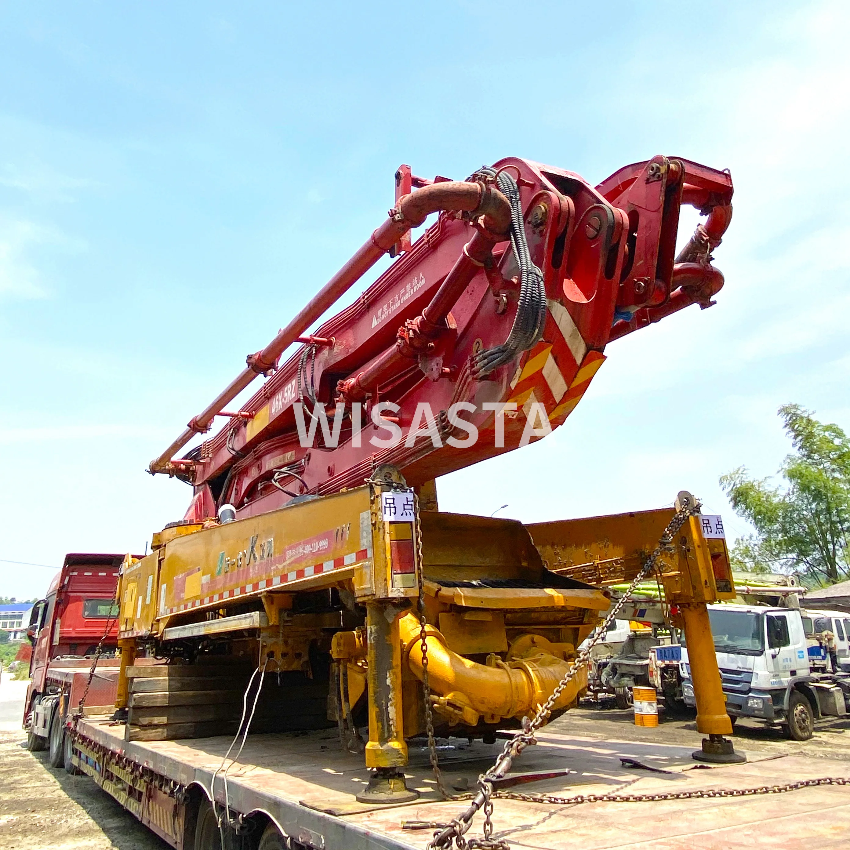 China Brand Cost of 46m Mounted of Small Remote Control Construction Machine SANY XG Used Concrete Pump Without Truck for Sale