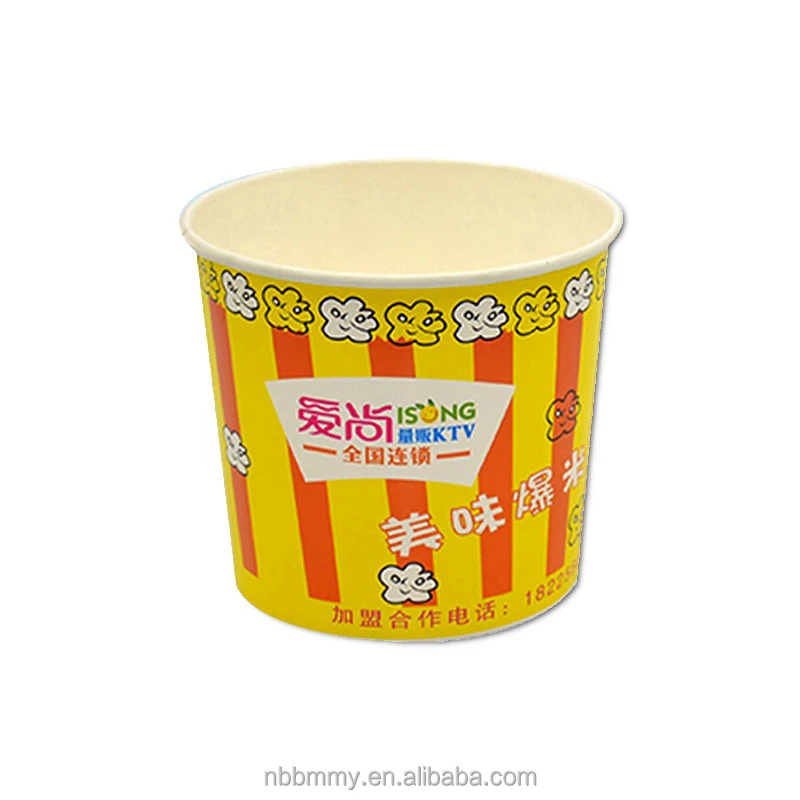 Best-Selling High Quality professional custom eco friendly popcorn embossing paper cups