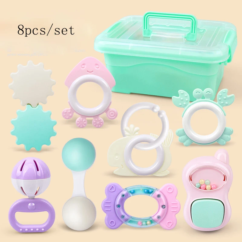 BPA Free Silicone Baby Rattle New Baby Rattle Toy For Kids Silicone Rattle Teething Toys For Babies