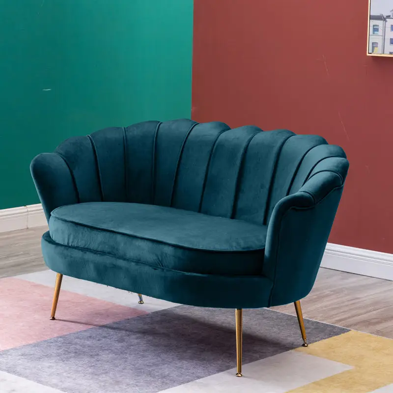 Mid Century Modern Lounge Pink Velvet Accent Chairs  Arm Shell Chair Soft Back Dining Seat Fabric Leisure Chair