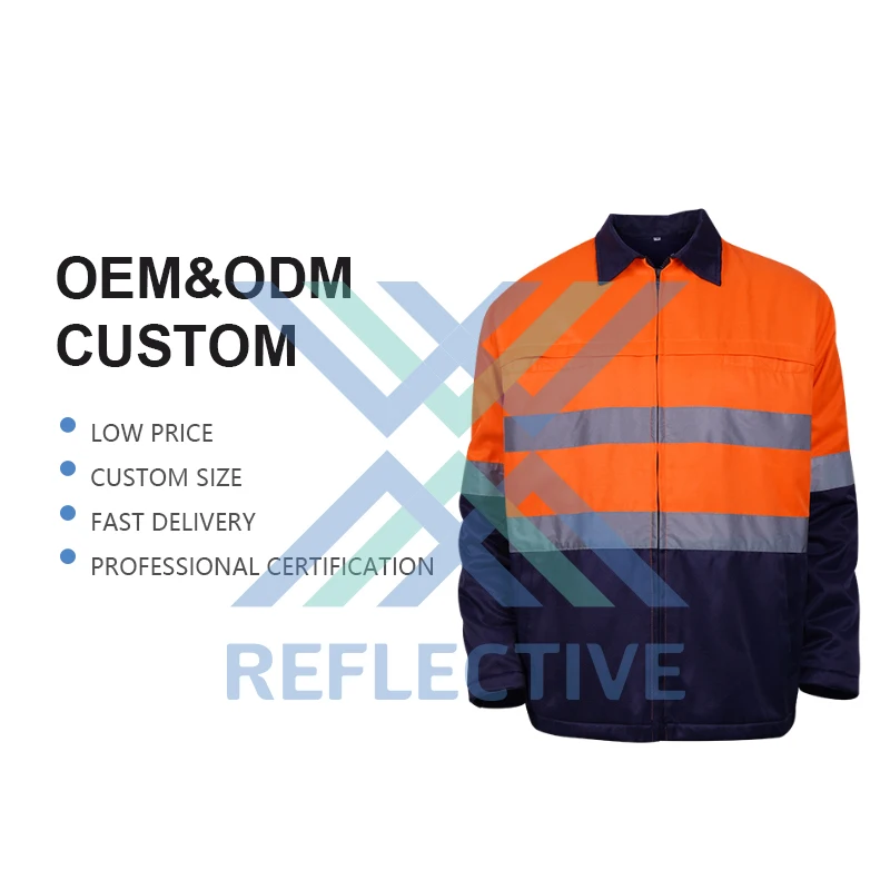 LX Reflective Workwear Jacket Reflective Safety  Workwear Uniforms For Men