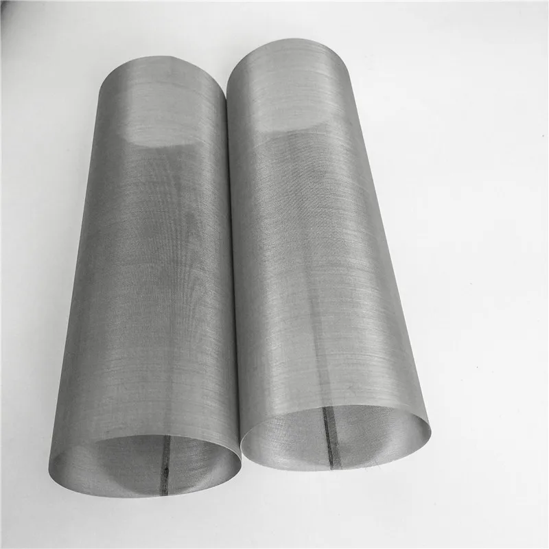 SS 304 316 316L stainless steel micron filter woven wire mesh tube filter with customized size available