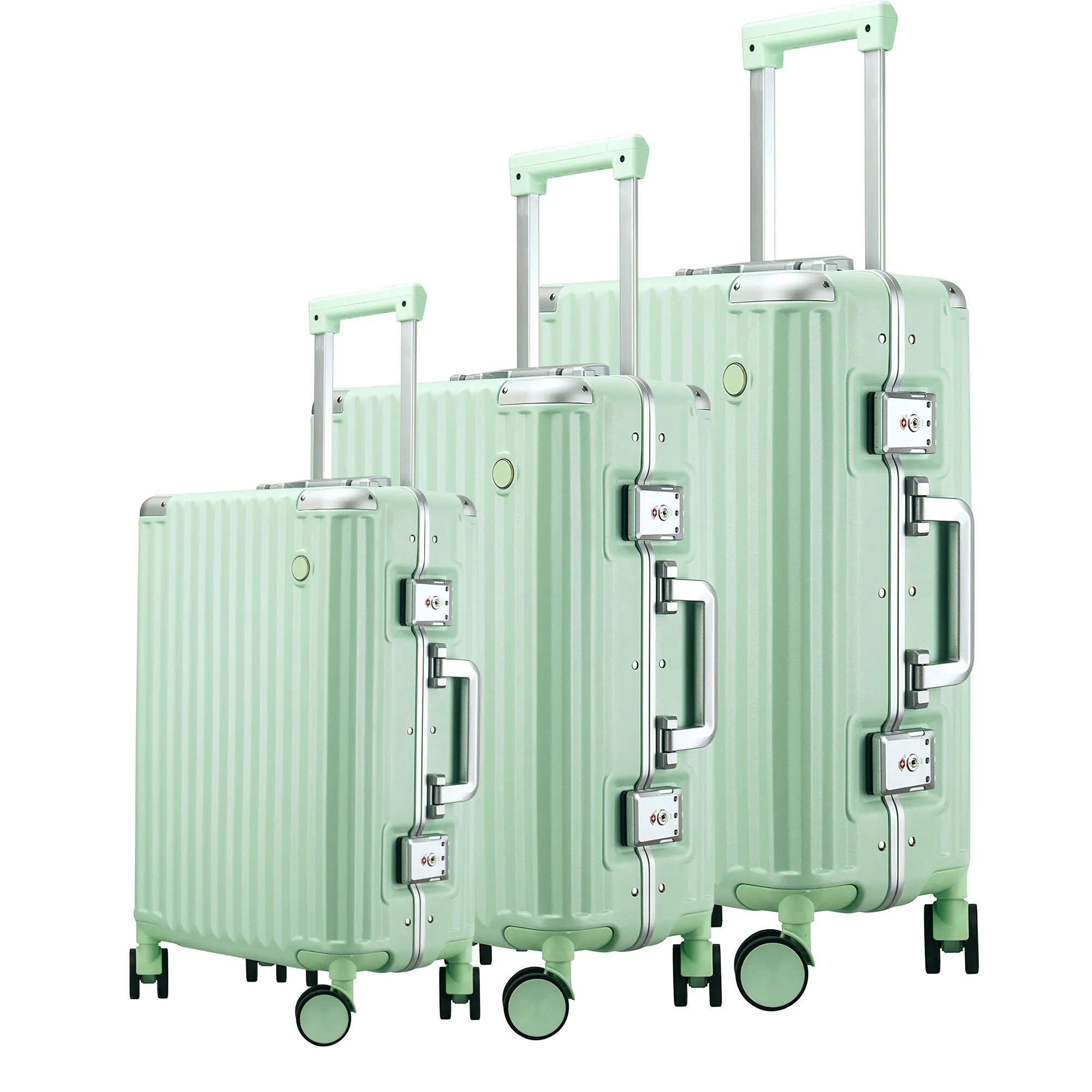 Customized Aluminum 20INCH/24INCH/28INCH 1 SET Business Trolley Case Bag Carry On Suitcase Luggage