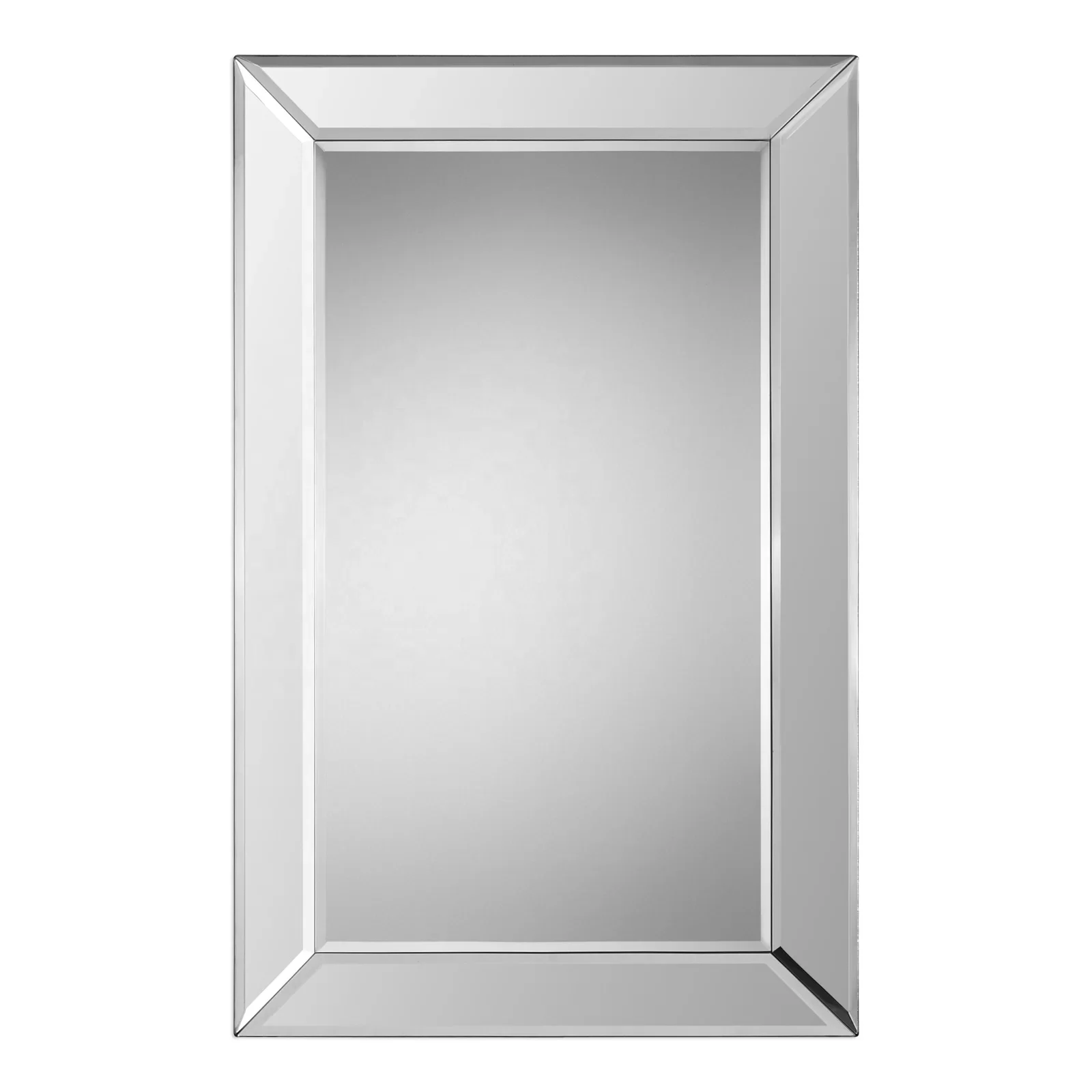 Amazon Best Selling Wholesale cheap price Contemporary Wall Mounted Beveled Decorative Frameless Mirror