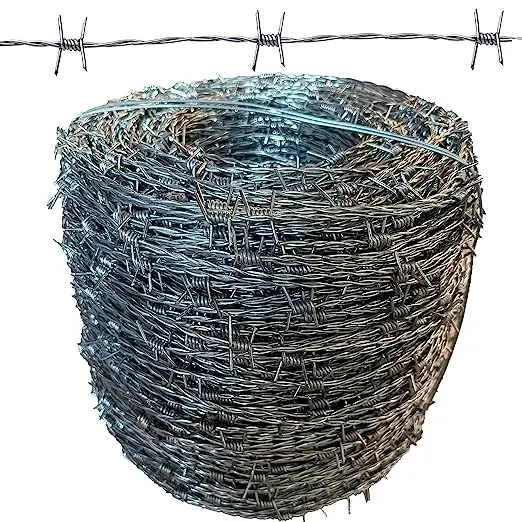 High Quality 50kg Barbed Wire Price Per Roll / Galvanized Barbed Wire Mesh Stainless Steel Barb Wire Fence Roll