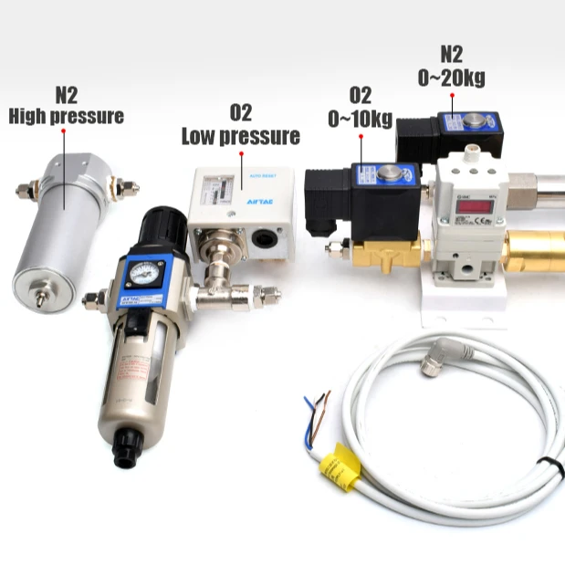 O2 10kg and n2 20kg air valve for 2000w fiber laser air valve