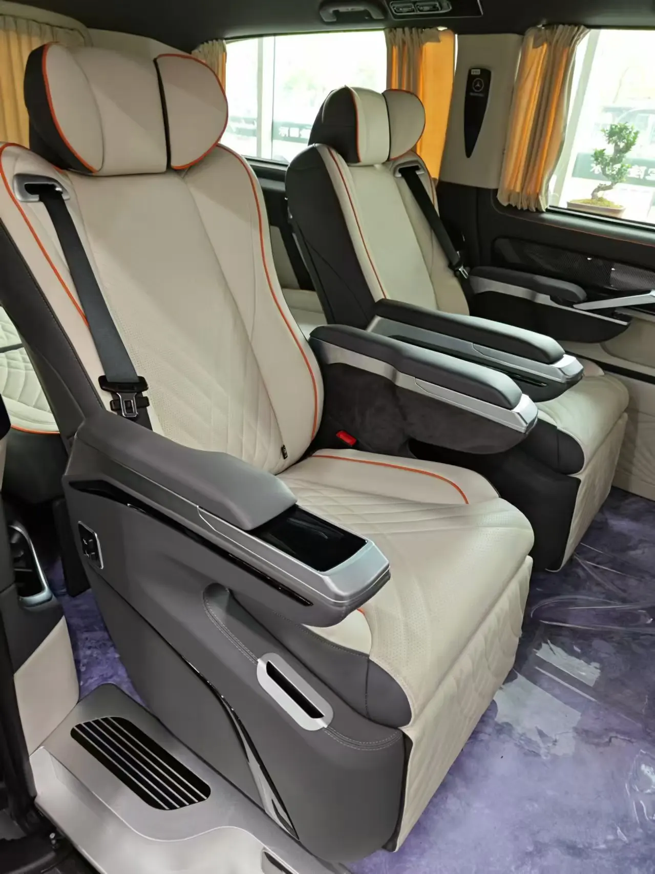 Sprinter Luxury Driver Van 3 Swivel Leather Seats DuraTec Carbon Fiber Comfortable Design-Models Vito Land Cruiser Alphard