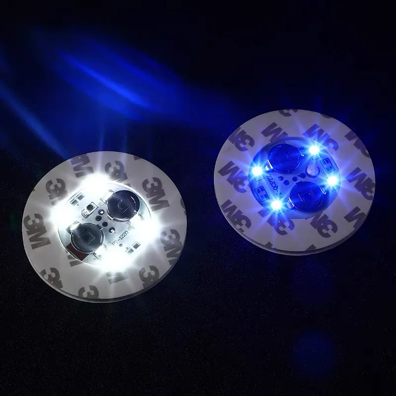 Factory Wholesale Bar Flashing Illuminated Black White RGB Bottle Light Up Promo Drink Cup Sticker 3m eva Led Coaster