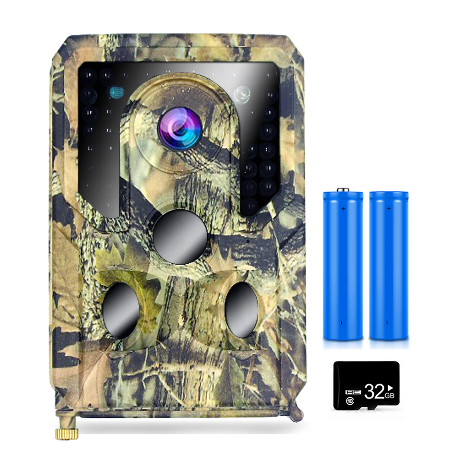 12MP 1080P Trail Game Camera W Batteries Motion Activated Hunting Camera Wildlife Infrared Night Scouting Camera