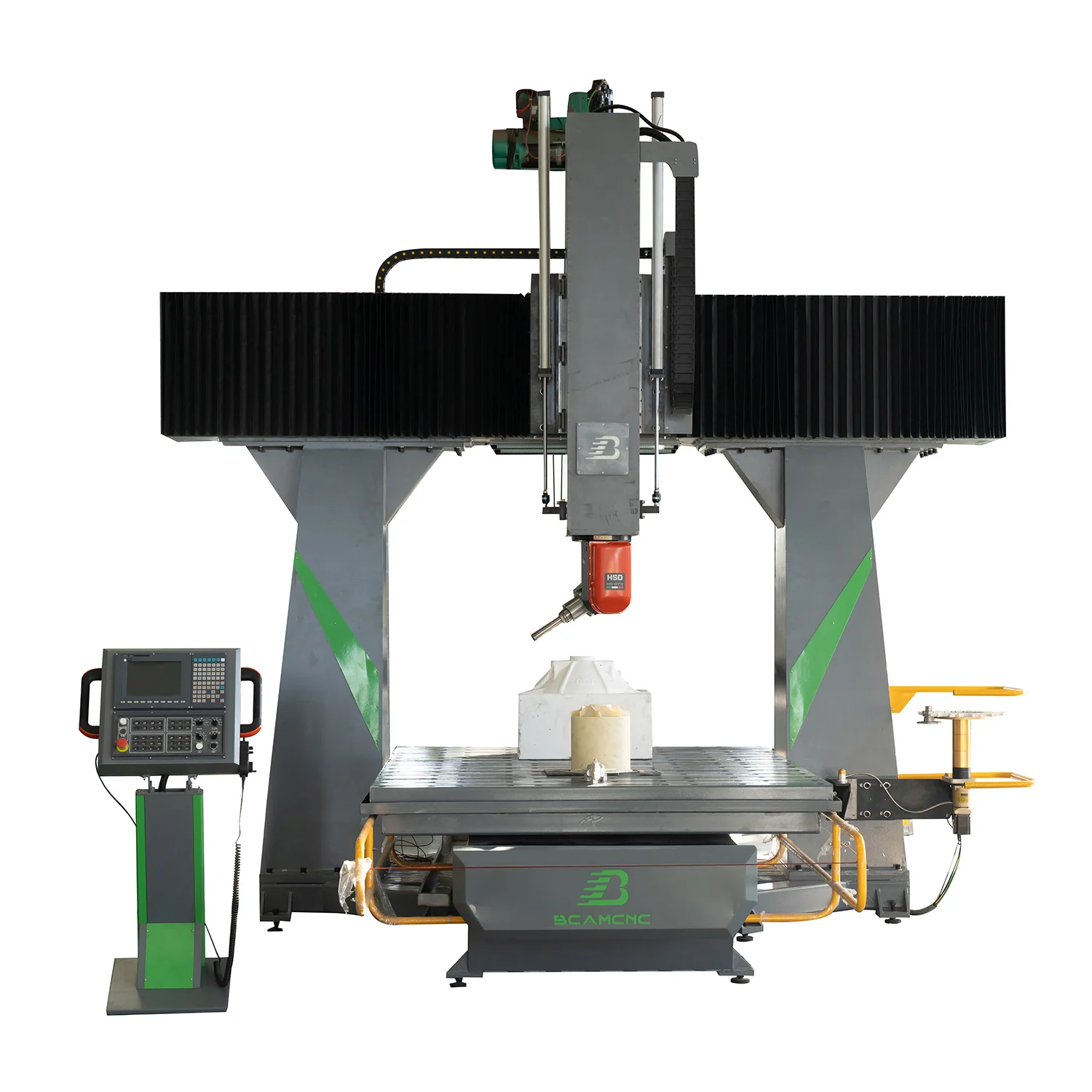 5 axis cnc router milling cutting machine with tool changer for shoe wood foam mould