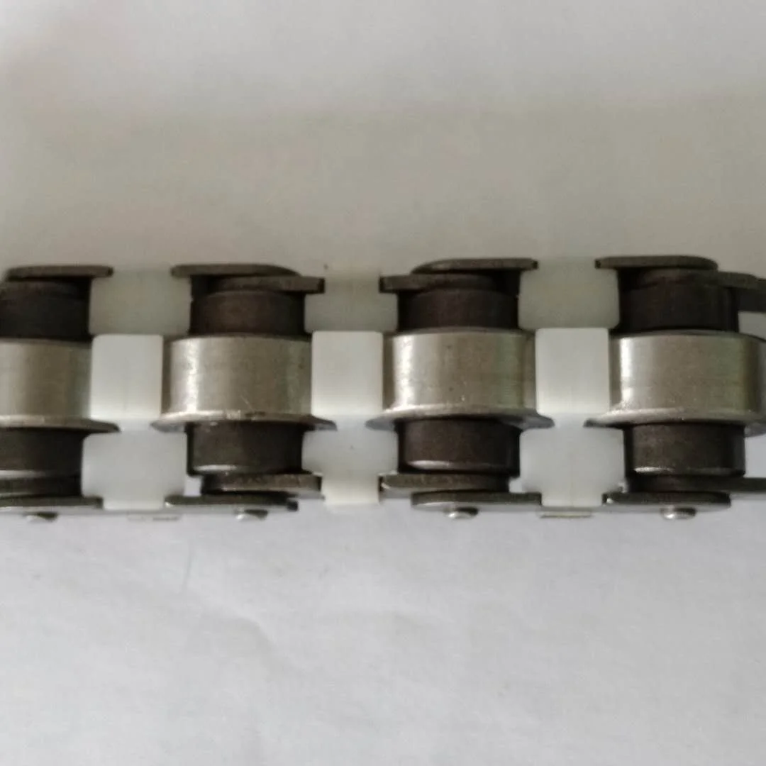 Factory new design steel chain double plus conveyor chain with free roller for eletronic industry