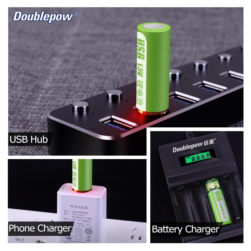 Новый тренд 1 5 в МВтч Магнитная Зарядка через USB перезаряжаемая литиевая батарея размера