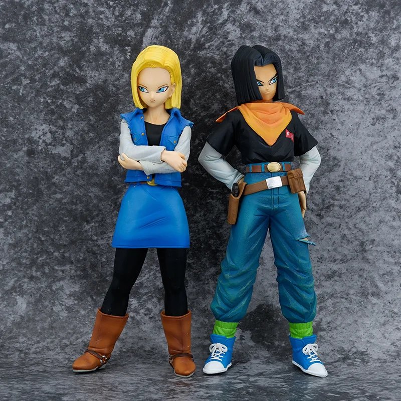 HNSCAnime Bdz Z Figure Rise Android 17 18 Action Pvc Collection Model Toy Anime Toys For Kids