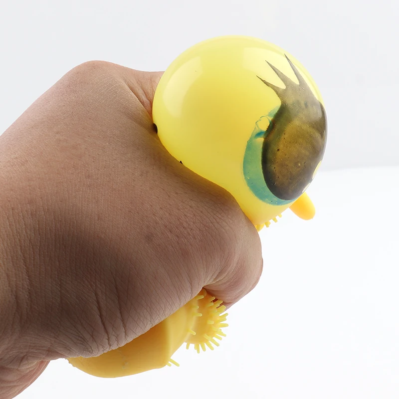 Huayi High Quality Squeeze Toys TPR Rubber Cute Soft Flashing yoyo Rabbit Stress Relief Animal Toy
